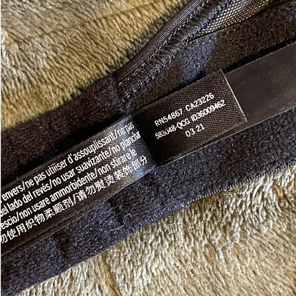 VS Pink Active Large (DD) Black and Gray Lightly Lined Sports Bra - Picture 6 of 8